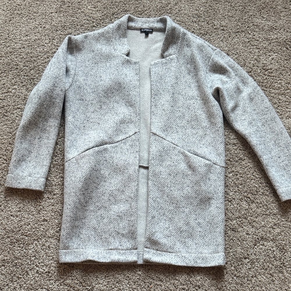 Express Light Gray Women's Cardigan